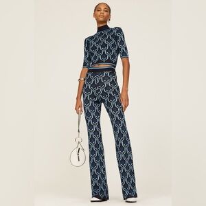 Paco Rabanne Jacquard high-neck crop top